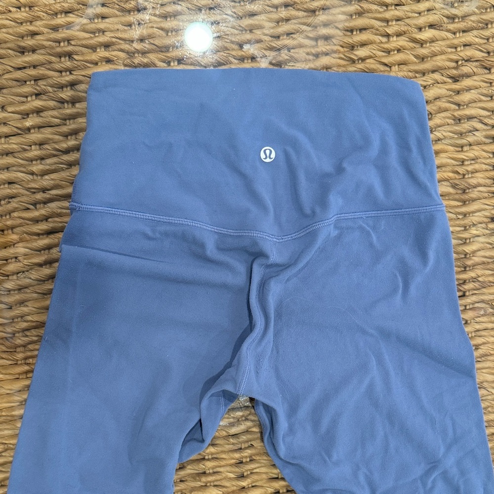 High-Waist Blue Workout Leggings